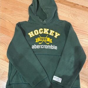 Abercrombie Kids Vintage Green Hockey Hoodie